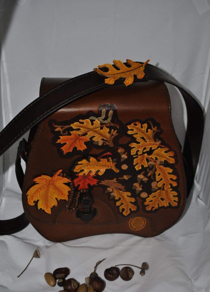 Jesienna torebka w odcieniach jesieni